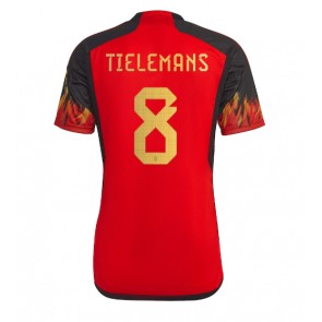 Lacne Muži Futbalové dres Belgicko Youri Tielemans #8 MS 2022 Krátky Rukáv - Domáci